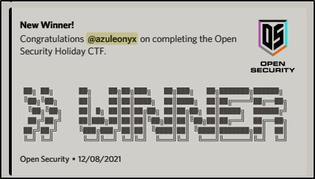 Open Security Holiday CTF